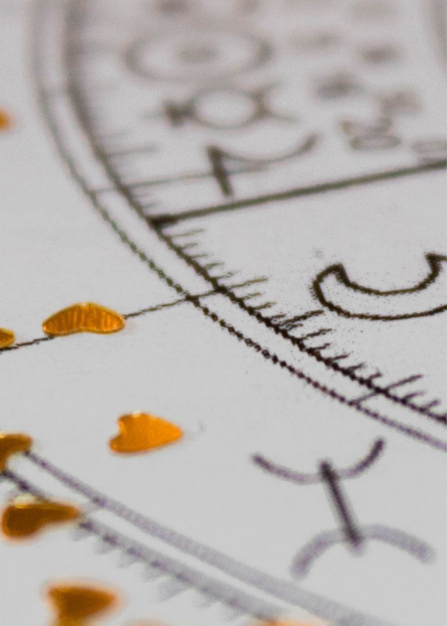 astrology chart curated with love