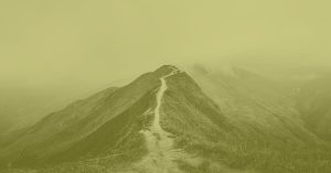 love letter creative mountain foggy path