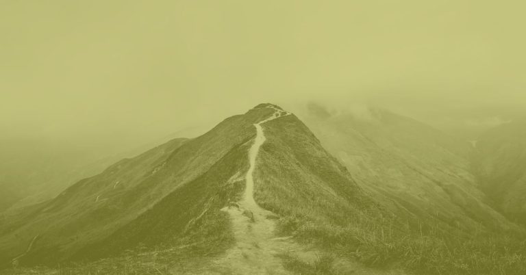 love letter creative mountain foggy path